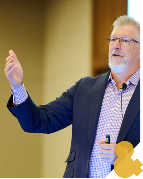 A man giving a presentation